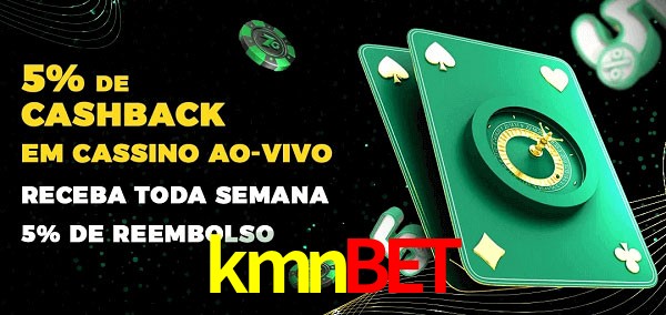 Promoções do cassino ao Vivo kmnbet